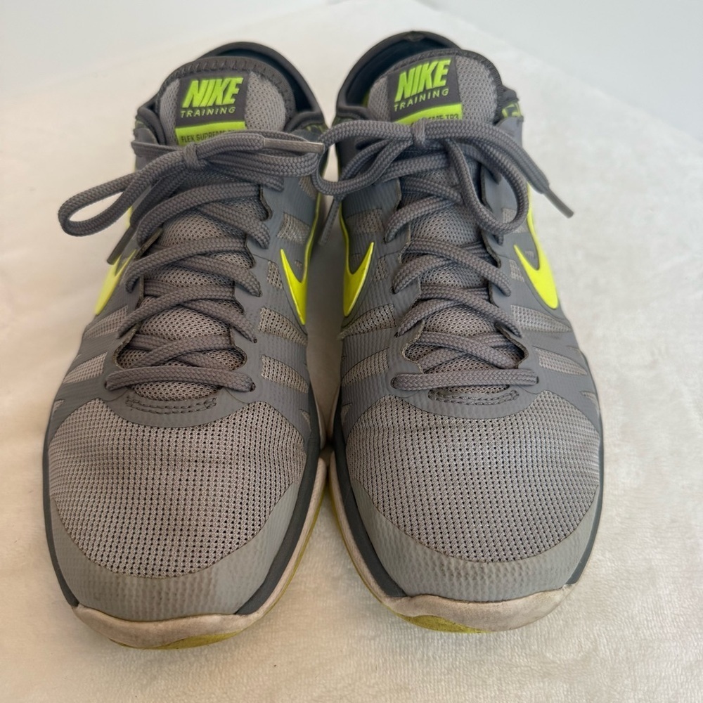 Nike Gray with Neon Yellow Accents Sneakers - Picture 3 of 13